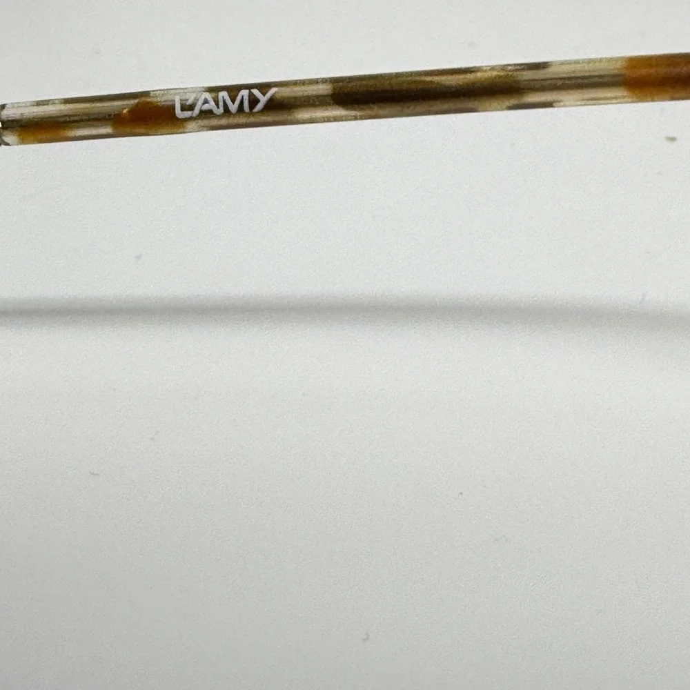 Lamy Vintage Womens Eyeglass Frames Gold Two Tone Tortoise 52-16 21674‎
